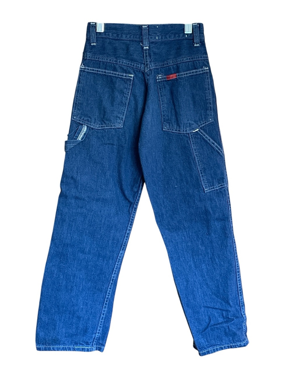 Authentic 70s Big Smith Boys Carpenter Jeans Scovill Zipper Made in USA 6/7 Slim